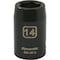 Dynamic 1/2" Drive Standard Socket, Black Phosphate, Tools 1/2" Drive 6 Point Metric, 14mm Standard Length D014014 - alternate 2